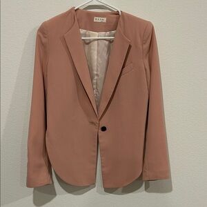 Women's Pink Asymmetrical Blazer